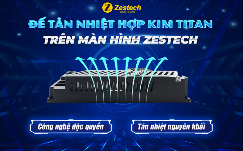 Giới thiệu Màn hình Android ZX10 bản tiêu chuẩn 3 Đế tản nhiệt hợp kim Titan trên Màn hình ZX10 bản tiêu chuẩn