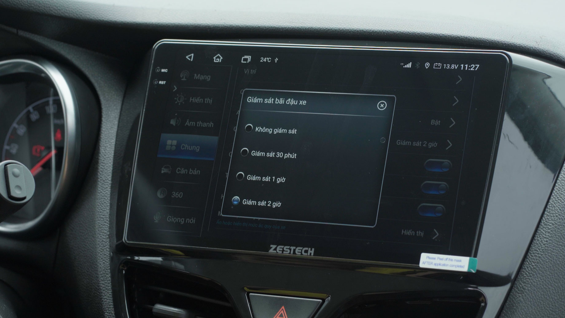 Màn hình Android Zestech ZT360G Nâng Cấp 2024, tắt máy ghi hình